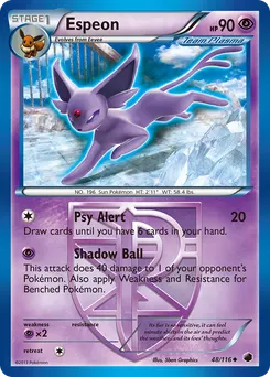 Espeon #48, Reverse Foil