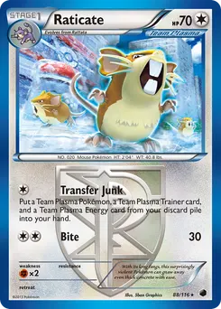 Raticate #88, Reverse Foil