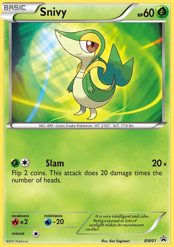 Snivy #BW01, BW Black Star Promos