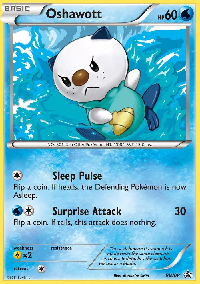 Oshawott #BW08, BW Black Star Promos