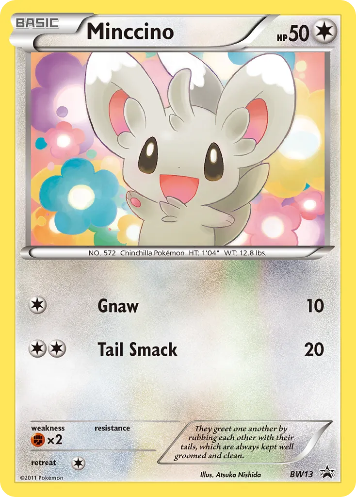 Minccino #BW13, BW Black Star Promos Cracked Ice-Holo