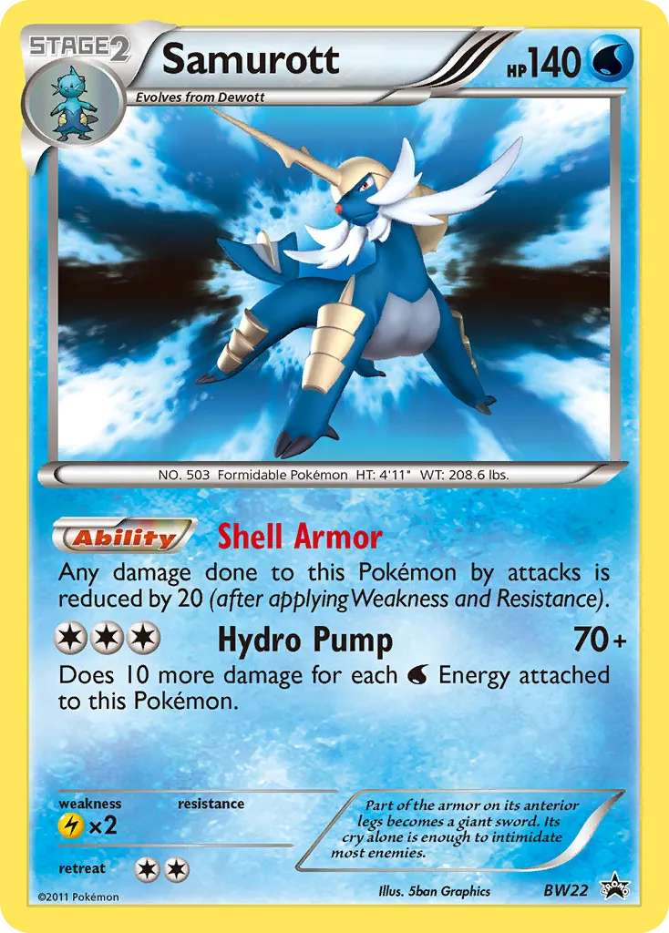 Samurott #BW22, BW Black Star Promos
