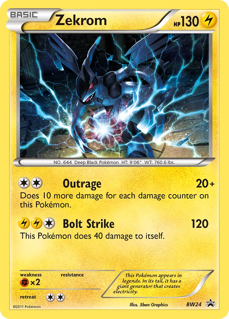 Zekrom #BW24, BW Black Star Promos Zekrom Box