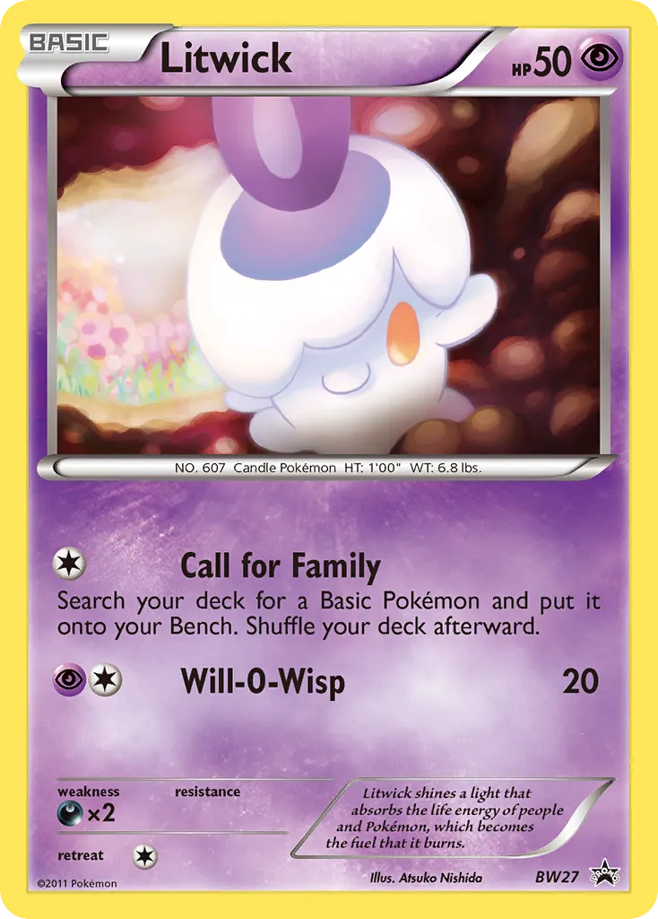 Litwick #BW27, BW Black Star Promos