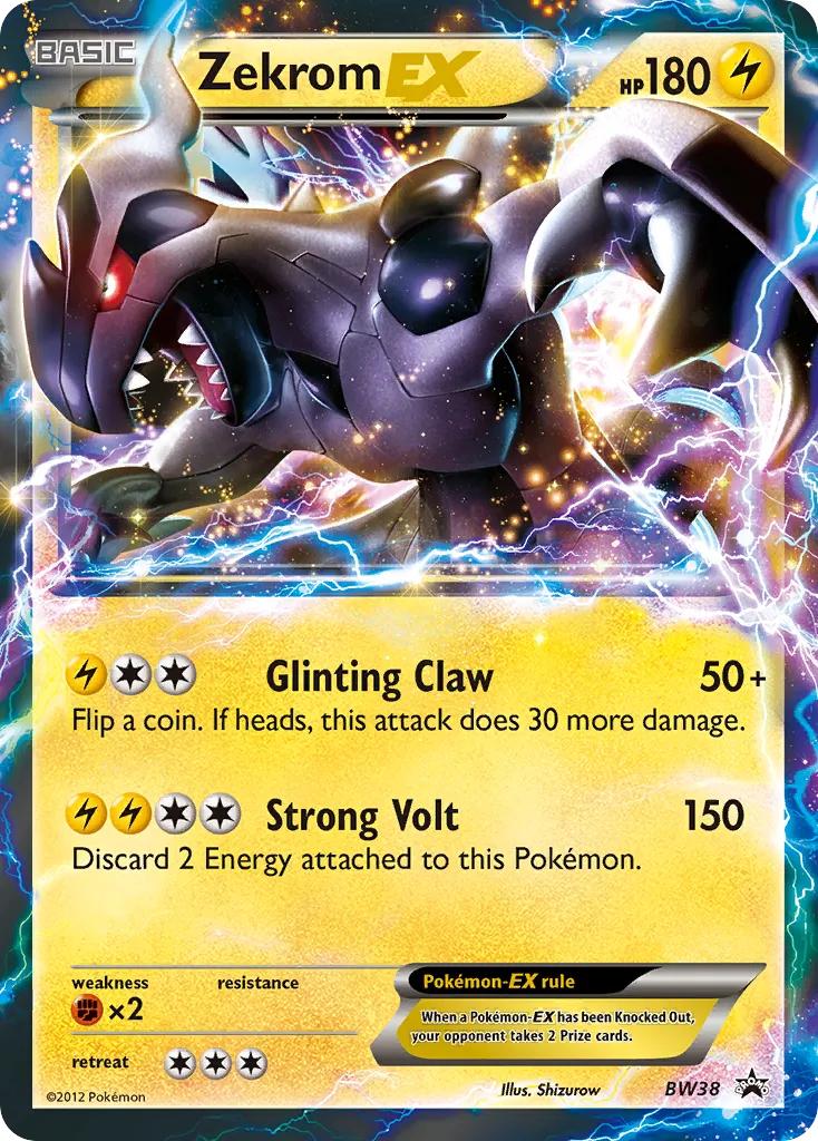 Zekrom-EX #BW38, BW Black Star Promos EX Tin