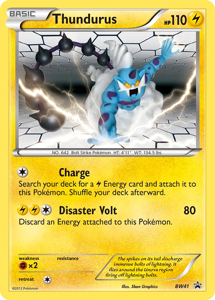 Thundurus #BW41, BW Black Star Promos