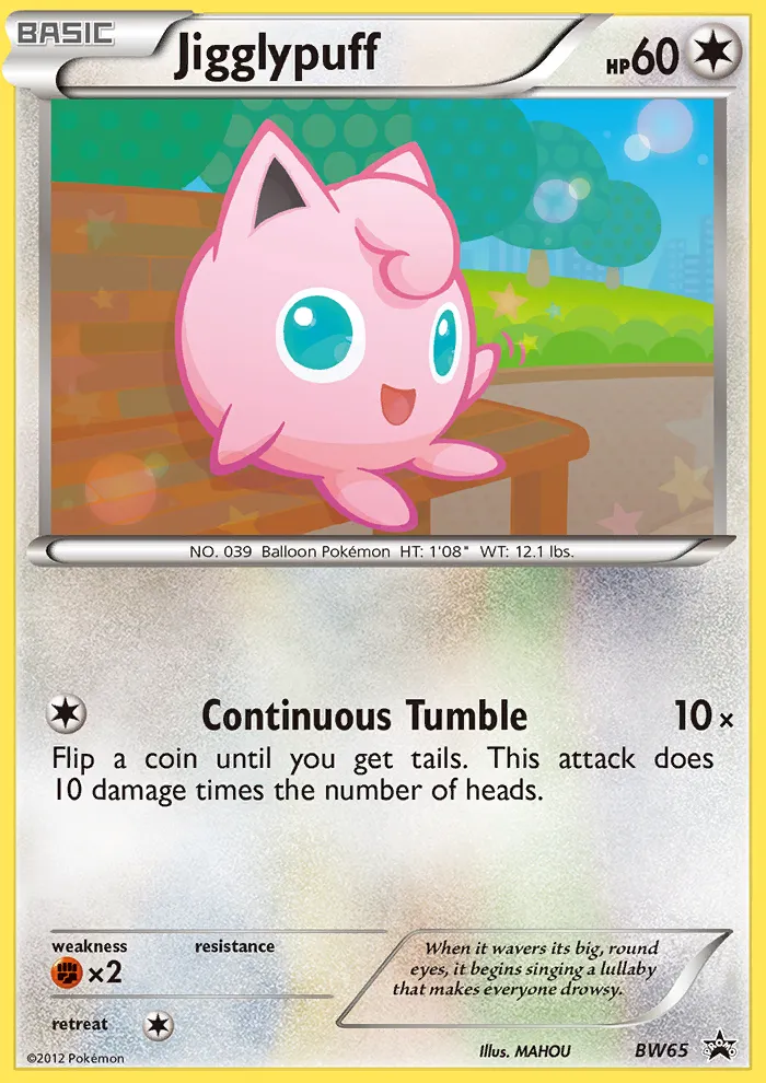 Jigglypuff #BW65, BW Black Star Promos