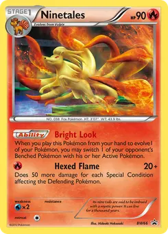 Ninetales #BW66, Smooth Cosmos Holo