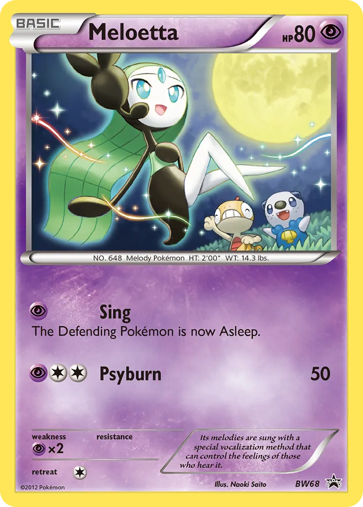 Meloetta #BW68, BW Black Star Promos