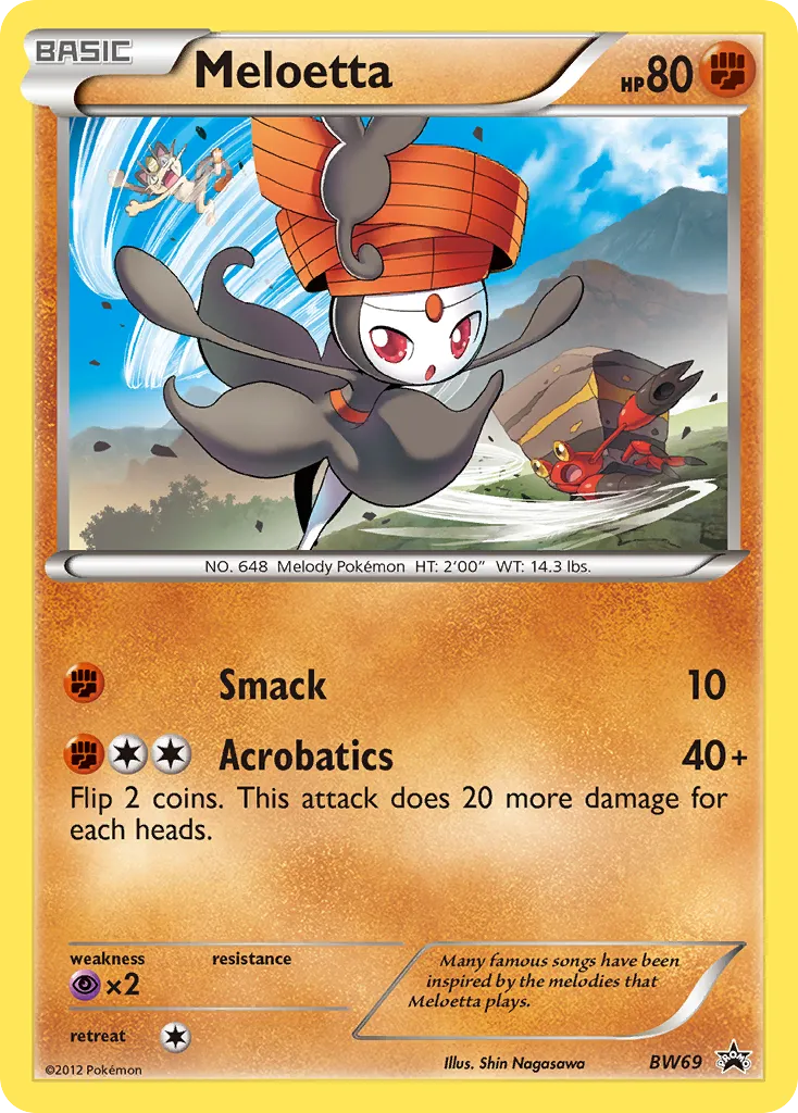 Meloetta #BW69, BW Black Star Promos