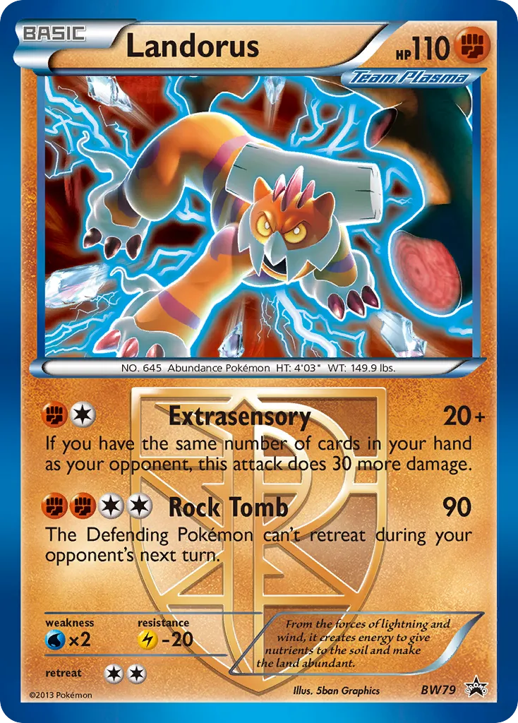 Landorus #BW79, BW Black Star Promos