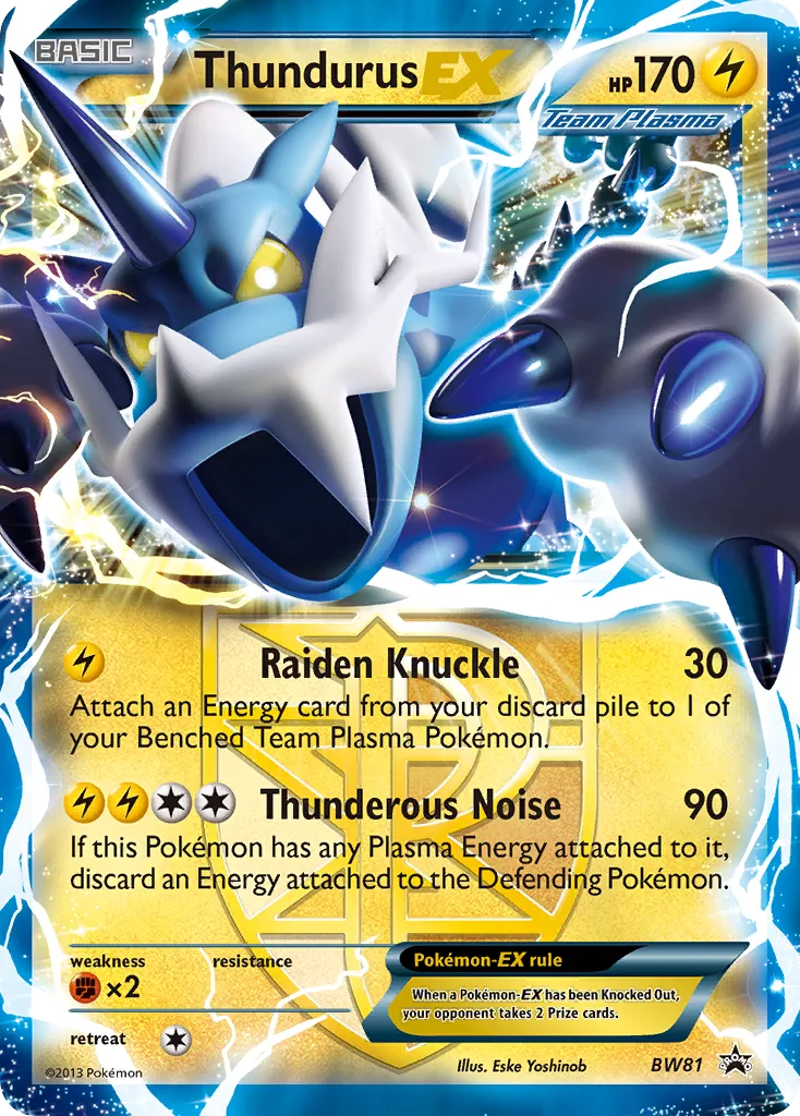 Thundurus-EX #BW81, BW Black Star Promos