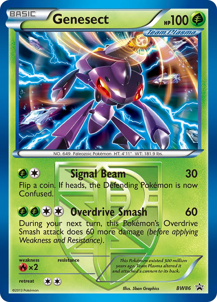 Genesect #BW86, BW Black Star Promos