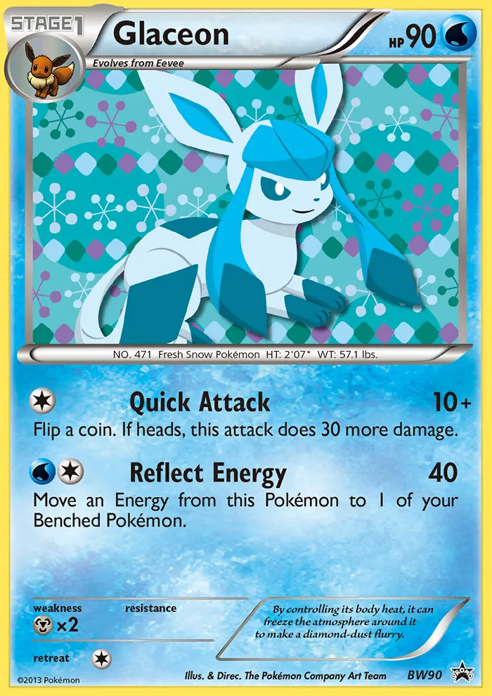 Glaceon #BW90, BW Black Star Promos Sylveon Collection