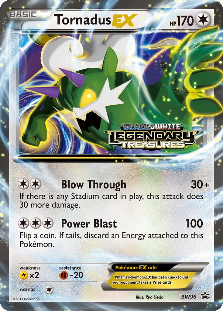Tornadus-EX #BW96, BW Black Star Promos Legendary Treasures Prerelease