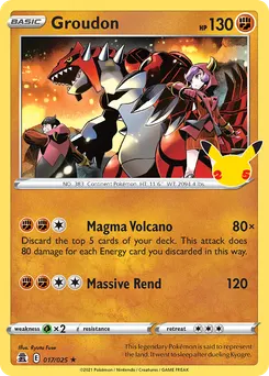 Groudon #17, Standard