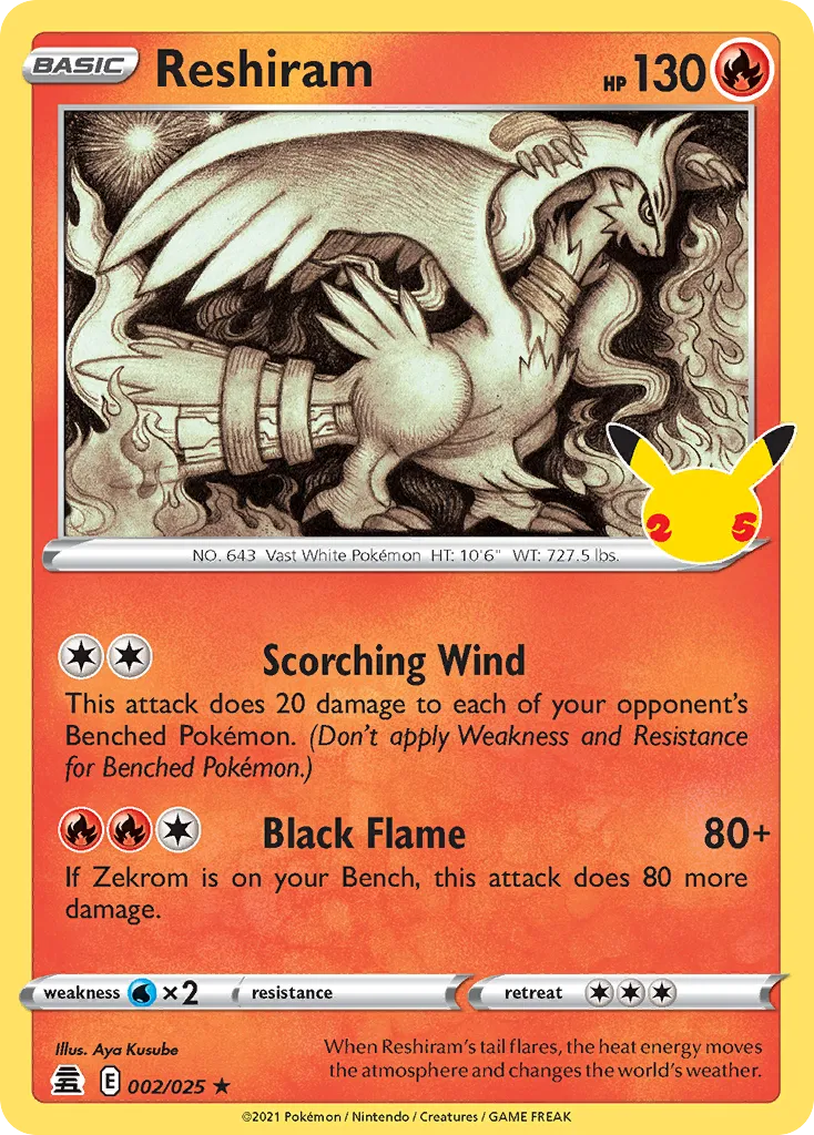 Reshiram #2, Celebrations