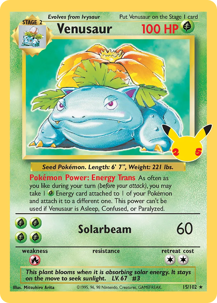 Venusaur #15, Celebrations: Classic Collection