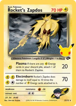 Rocket's Zapdos #15, Standard