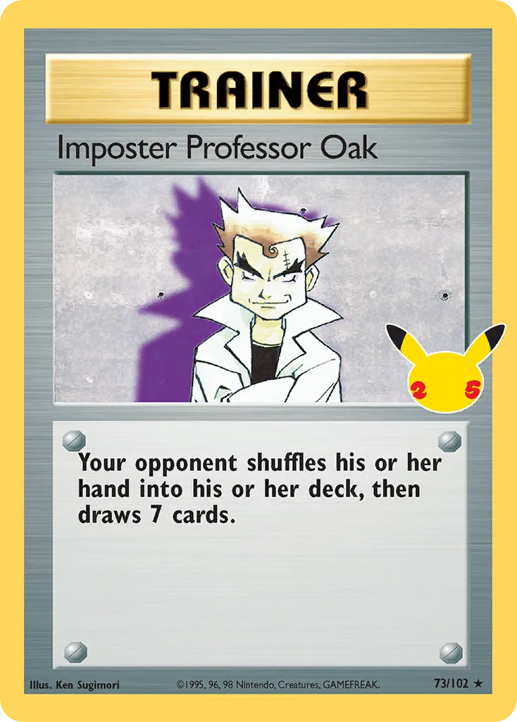 Imposter Professor Oak #73, Celebrations: Classic Collection