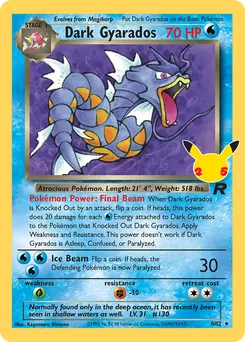 Dark Gyarados #8, Celebrations: Classic Collection