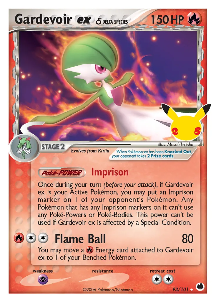 Gardevoir ex δ #93, Celebrations: Classic Collection