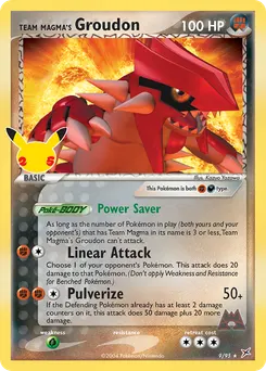 Team Magma's Groudon #9, Standard