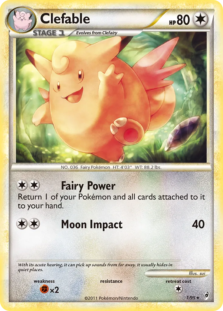 Clefable #1, Call of Legends Reverse Foil