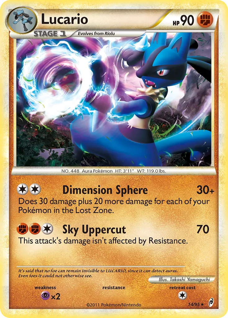 Lucario #14, Call of Legends Retort Theme Deck