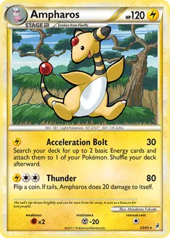 Ampharos #23, Reverse Foil
