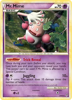 Mr. Mime #29, Reverse Foil