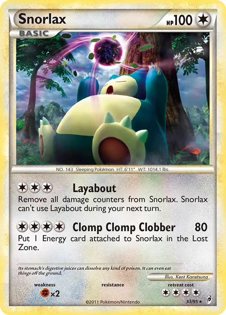 Snorlax #33, Call of Legends Prerelease-Staff