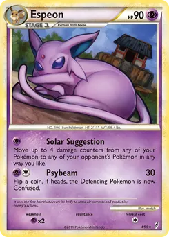 Espeon #4, Reverse Foil