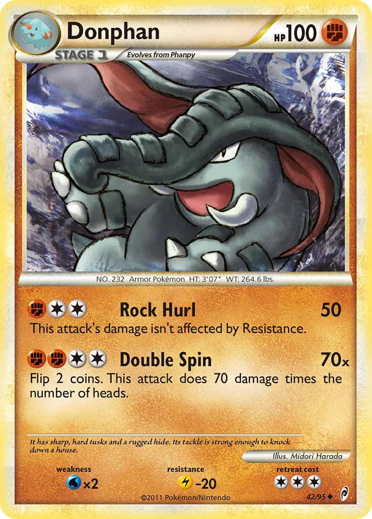 Donphan #42, Call of Legends Reverse Foil