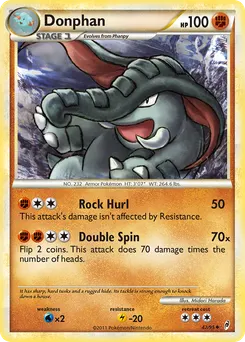 Donphan #42, Reverse Foil