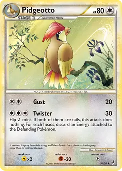 Pidgeotto #48, Reverse Foil