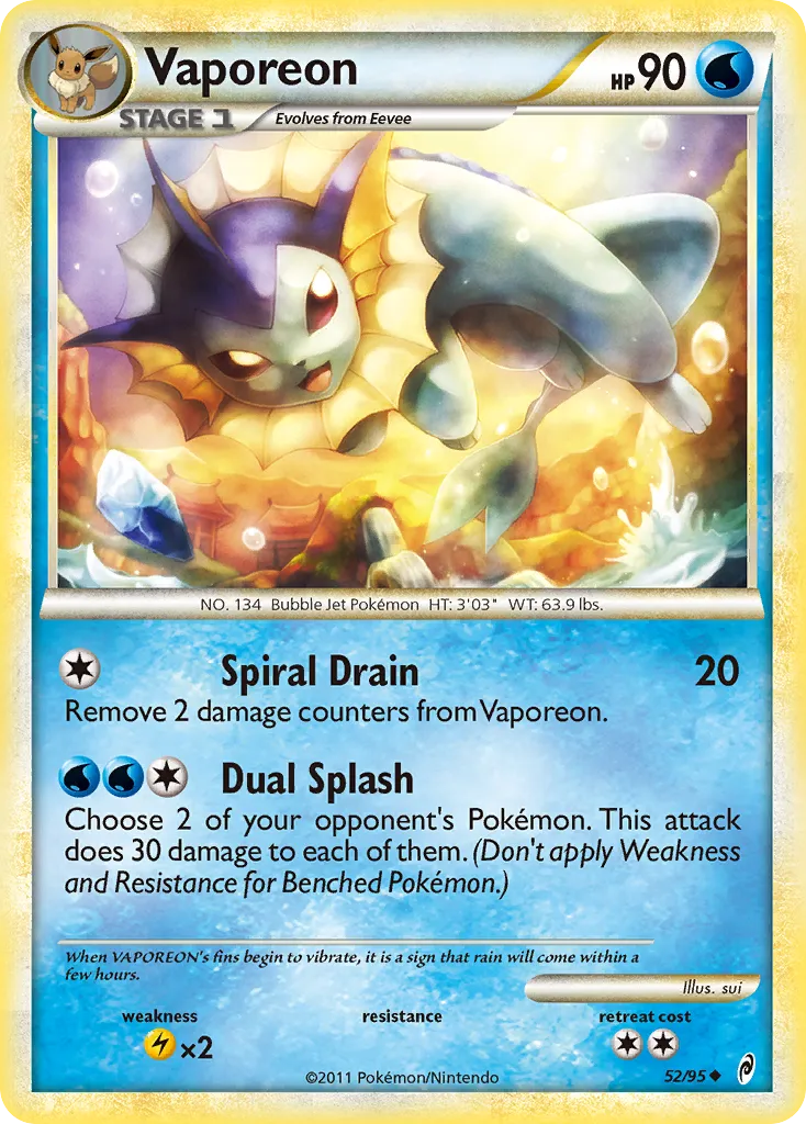 Vaporeon #52, Call of Legends