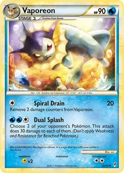 Vaporeon #52, Reverse Foil