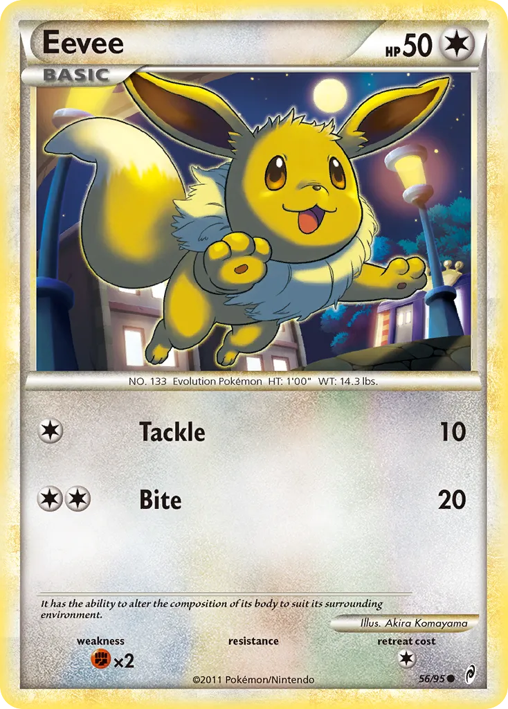 Eevee #56, Call of Legends Reverse Foil