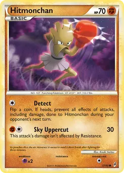 Hitmonchan #57, Reverse Foil