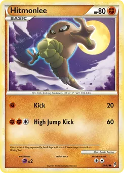 Hitmonlee #58, Reverse Foil
