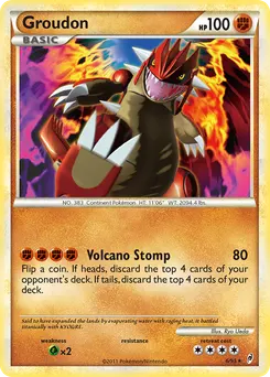 Groudon #6, Reverse Foil