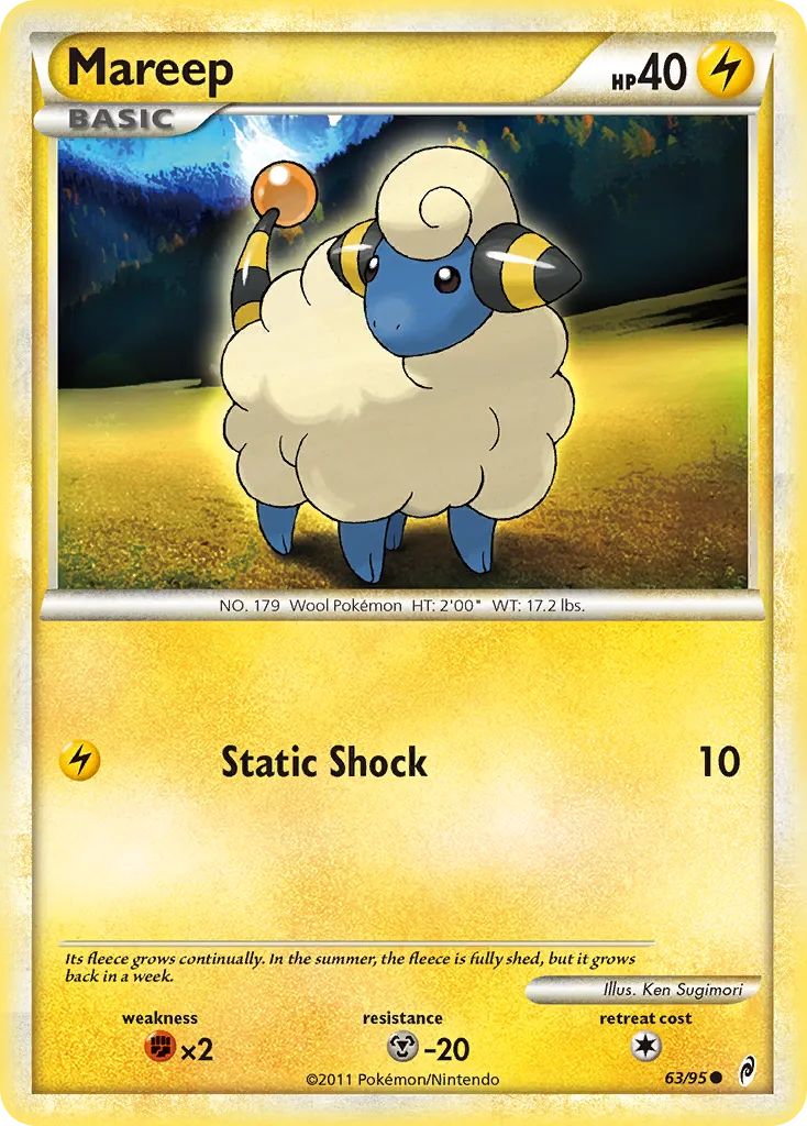 Mareep #63, Call of Legends Reverse Foil