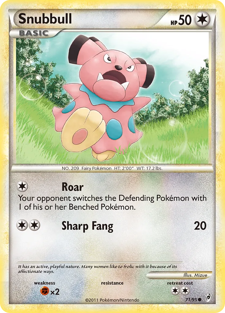 Snubbull #71, Call of Legends Reverse Foil