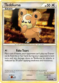 Teddiursa #73, Reverse Foil
