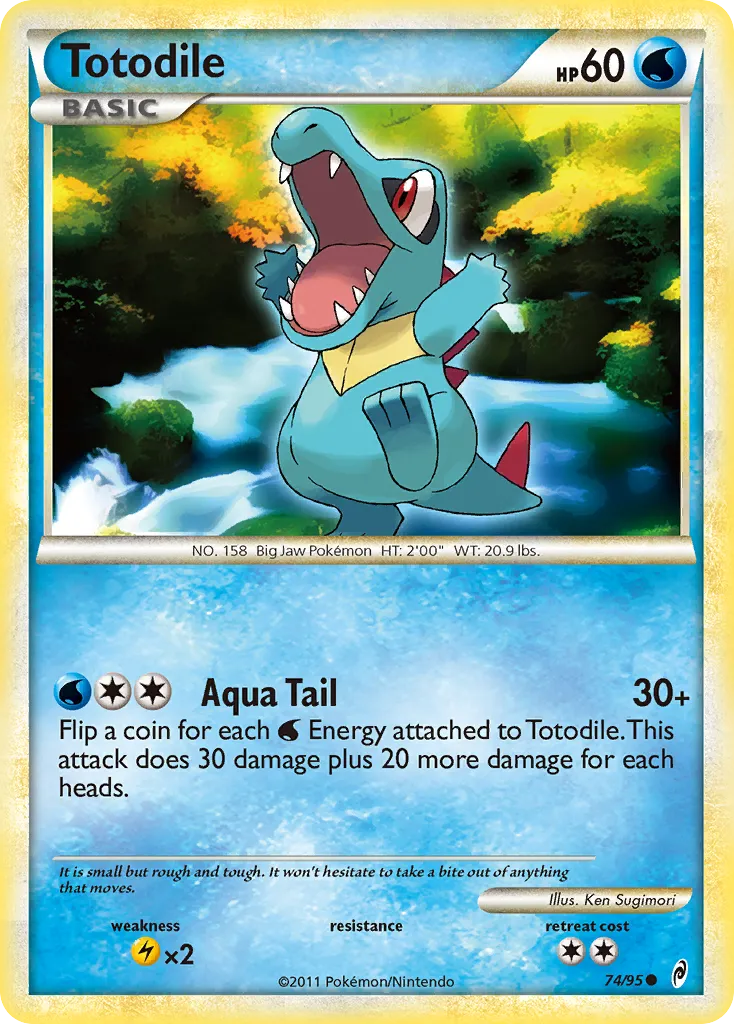 Totodile #74, Call of Legends Reverse Foil