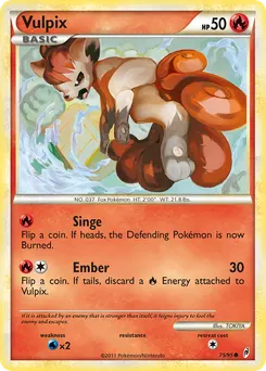 Vulpix #75, Standard