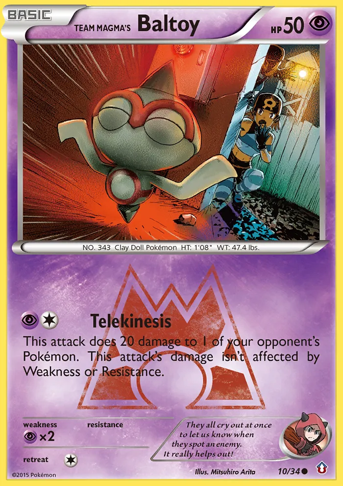 Team Magma's Baltoy #10, Double Crisis