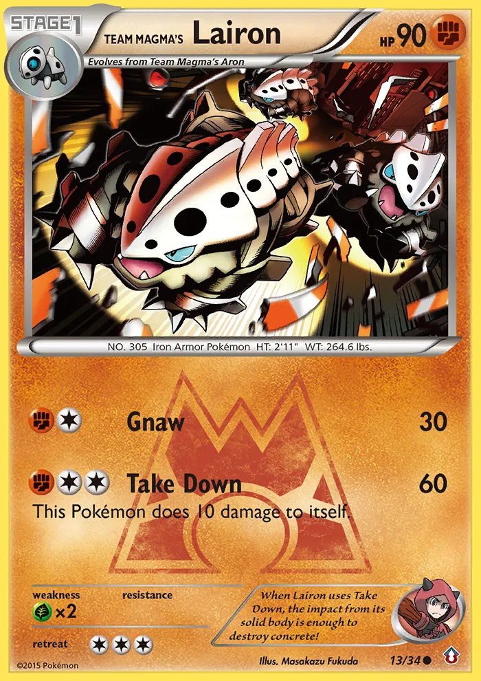 Team Magma's Lairon #13, Double Crisis