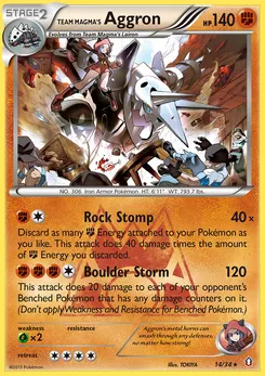 Team Magma's Aggron #14, Reverse Foil